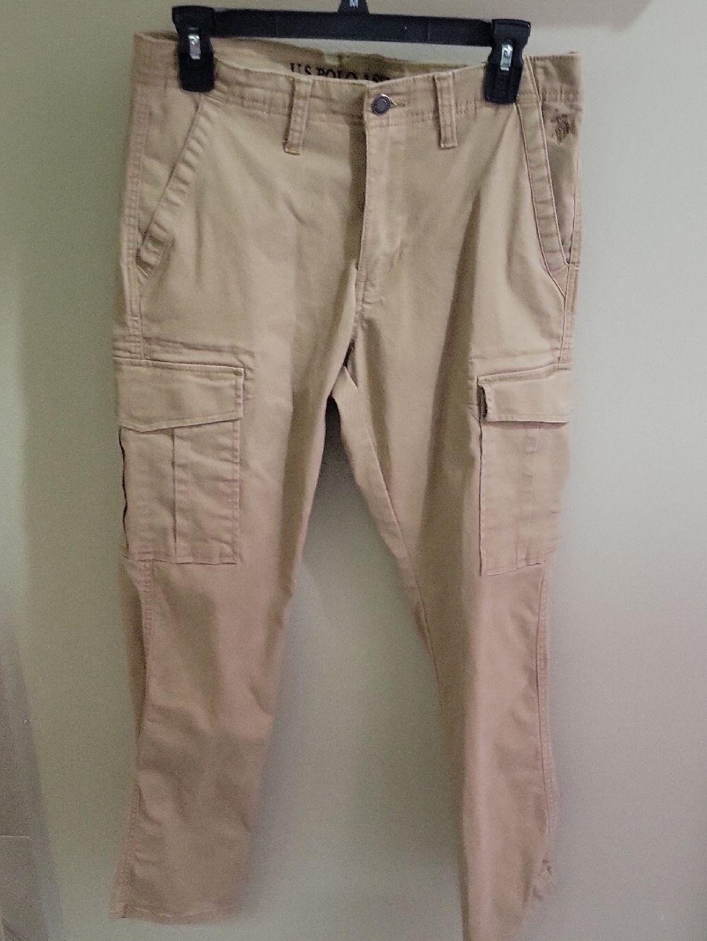 U.S. Polo Assn. Men's Tan Cargo Pants - Straight Leg Utility
